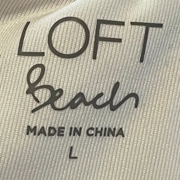 LOFT Beach Coral with Flowers One Piece Swimsuit, Large, NWOT - Picture 6 of 11